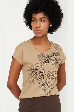 Max Collection Women Graphic Printed Round Neck Cotton T-shirt