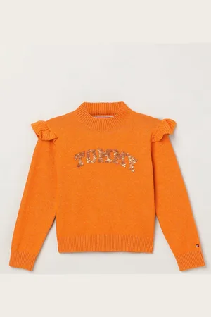 Tommy Hilfiger Girls Typography Embellished Pullover