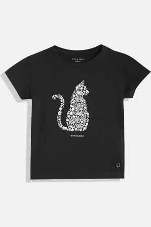 Gini and Jony Girls Floral Printed T-shirt