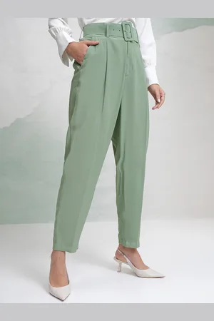 Tokyo Talkies Women Straight Fit Formal Trousers
