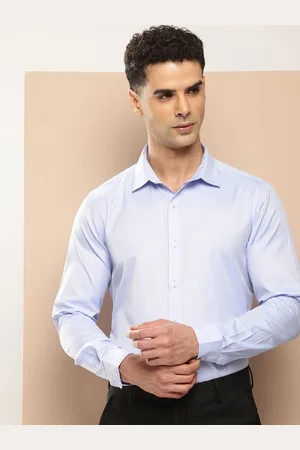 Invictus Men Original Slim Fit Micro Checks Formal Shirt