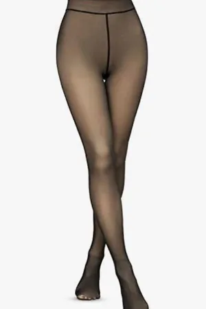 ZeroKaata Dual-Tone Fleece Winter Fur Pantyhose Stockings