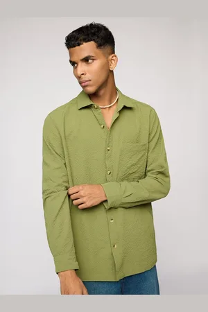 FREAKINS Men Solid Relaxed Fit Casual Shirt