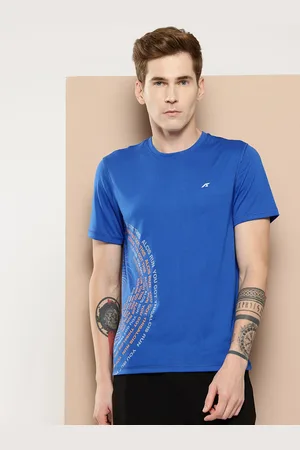 Alcis Men Typography Printed Slim Fit Sports T-shirt