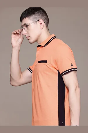 Nautica Men Polo Collar Pure Cotton T-shirt