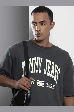 Tommy Hilfiger Men Brand Logo Printed Oversized T-shirt