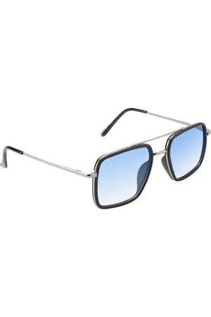 Mast & Harbour Adults Square Sunglasses with UV Protected Lens MH-MK2123-Blue Gradient