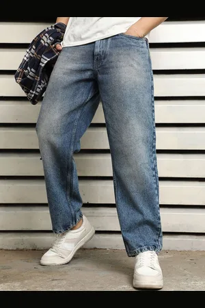 High Star Men Relaxed Fit Light Fade Cotton Jeans