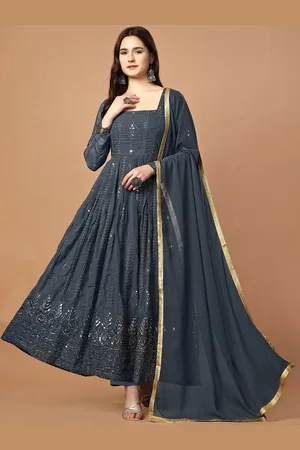 BAESD Ethnic Motifs Embroidered Maxi Dress