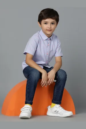 TALES & STORIES Boys Blue Slim Fit Light Fade Stretchable Denim Jeans