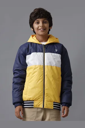 UNDER FOURTEEN ONLY Boys Colourblocked Cotton Longline Puffer Jacket