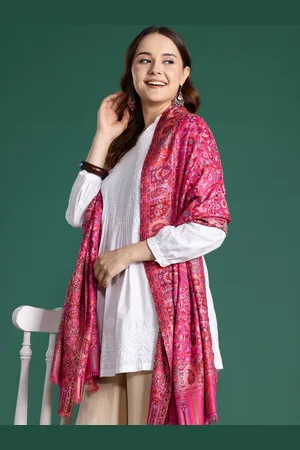 Sangria Paisley Woven Design Stole