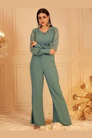 indo street Basic Jumpsuit with Embellished