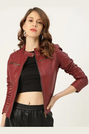 Leather Retail Women Outdoor Biker Jacket