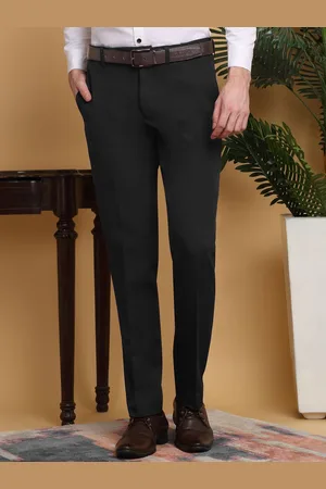 KLOTTHE Men Slim Fit Mid-Rise Formal Trouser