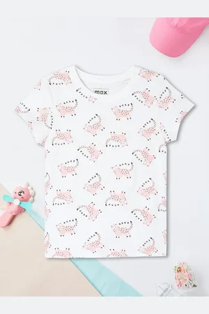 Max Collection Girls Printed Applique T-shirt