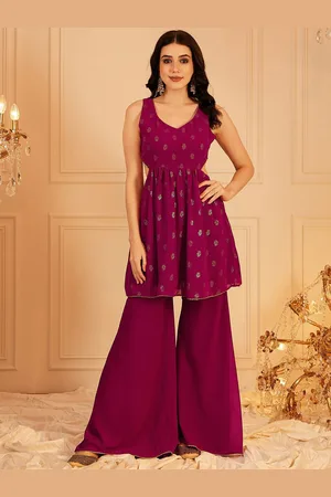 indo street Printed Tunic & Palazoo Co-Ord Set