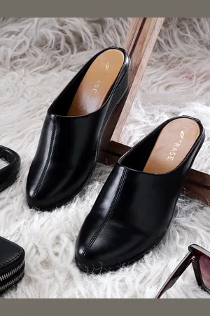 TRASE Wedge Heel Mules