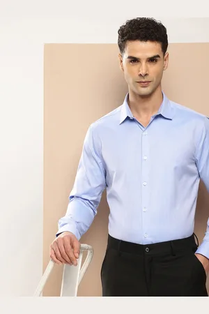Invictus Men Original Slim Fit Micro Checks Formal Shirt