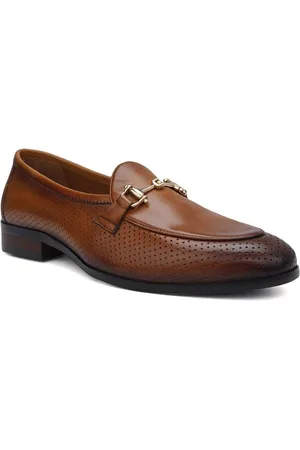 ROSSO BRUNELLO Men Leather Formal Loafers