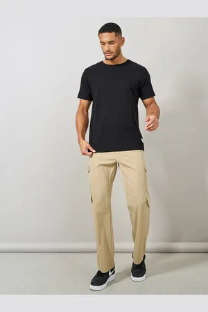 Styli Men Relaxed Fit Nylon Cargo Pants