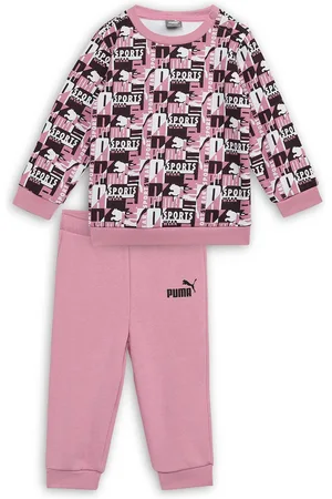 PUMA MINICATS Infants Printed Round Neck Long Sleeves Sweatshirt With Joggers