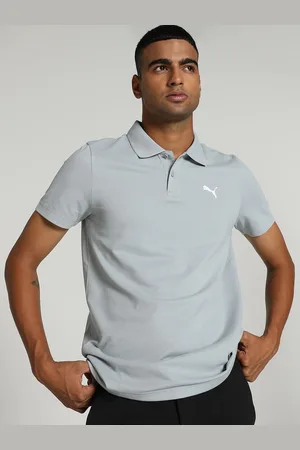 PUMA Men Brand Logo Printed Slim Fit Polo Collar T-shirt