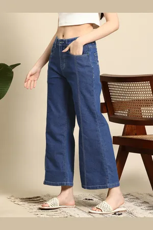 Mast & Harbour Women Wide Leg High-Rise Jeans