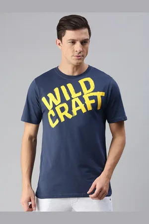 Wildcraft Men Navy Blue Brand Logo Printed T-shirt