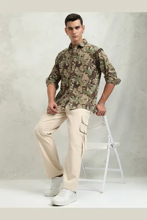 Highlander Men Printed Oversized Overshirt