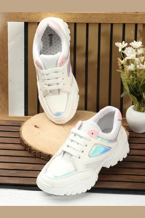 Denill Women White Running Shoes