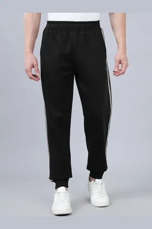 CANTABIL Men Striped Mid Rise Joggers