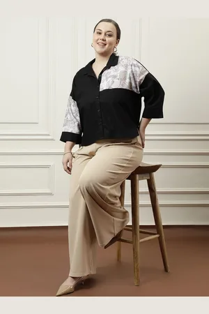 ATHENA Print Cotton Shirt Style Top