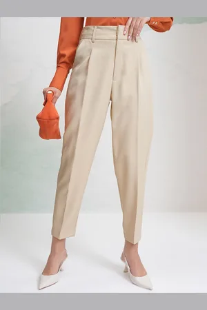 Tokyo Talkies Women Straight Fit Formal Trousers