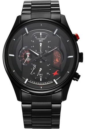 Fastrack Men Brass Printed Dial & Bracelet Style Straps Analogue Watch 3315KM01