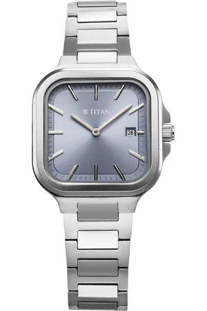 Titan Women Slim Square Quartz Analogue Watch - 95291SM01