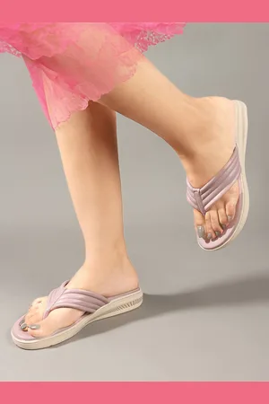 Mast & Harbour Women Comfort Slipper Open Toe Flats