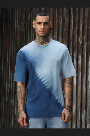 High Star Men Colourblocked Round Neck T-Shirt