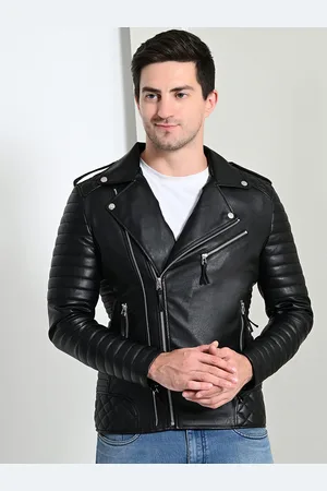 TBOJ Men Lightweight Biker Jacket