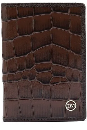 Da Milano Unisex Textured Leather Two Fold Wallet