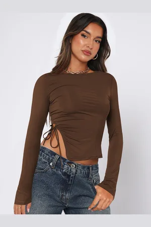 JC Mode Women Round Neck Fitted Crop Top