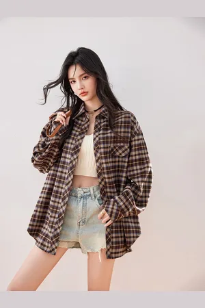 JC Collection Women Tartan Checks Opaque Checked Casual Shirt