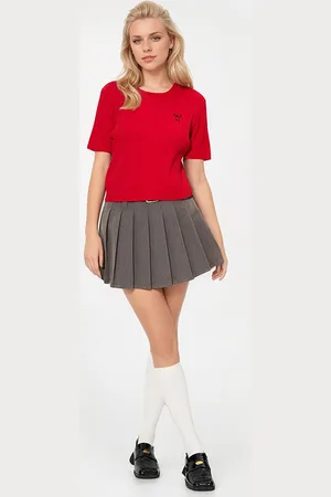 JC Mode Women Short Sleeves Round Neck Top