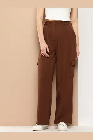 Invictus Women Pleated High-Rise Cargo-Style Trousers