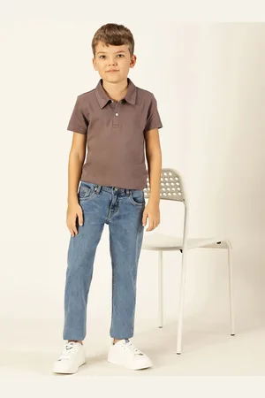 French Connection Boys Cotton Smart Tapered Fit Mid-Rise Stretchable Jeans