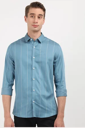 Calvin Klein Men Opaque Striped Casual Shirt
