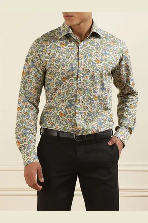Eton Men Slim Fit Opaque Printed Formal Shirt
