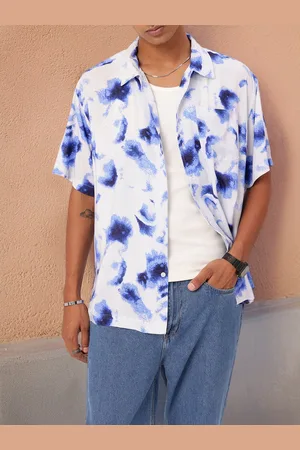 Kook N Keech Indigo Hues Art Of Tie & Dye Oversized Shirt