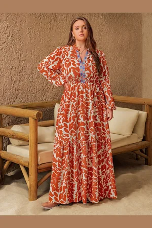 JC Mode Women Floral Print Maxi Dress