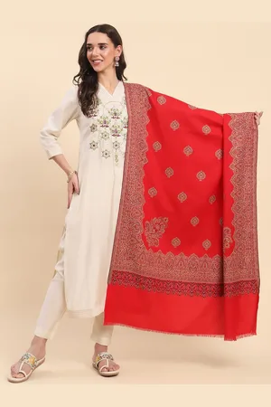La Vastraa Women Ethnic Motifs Woven Design Shawl